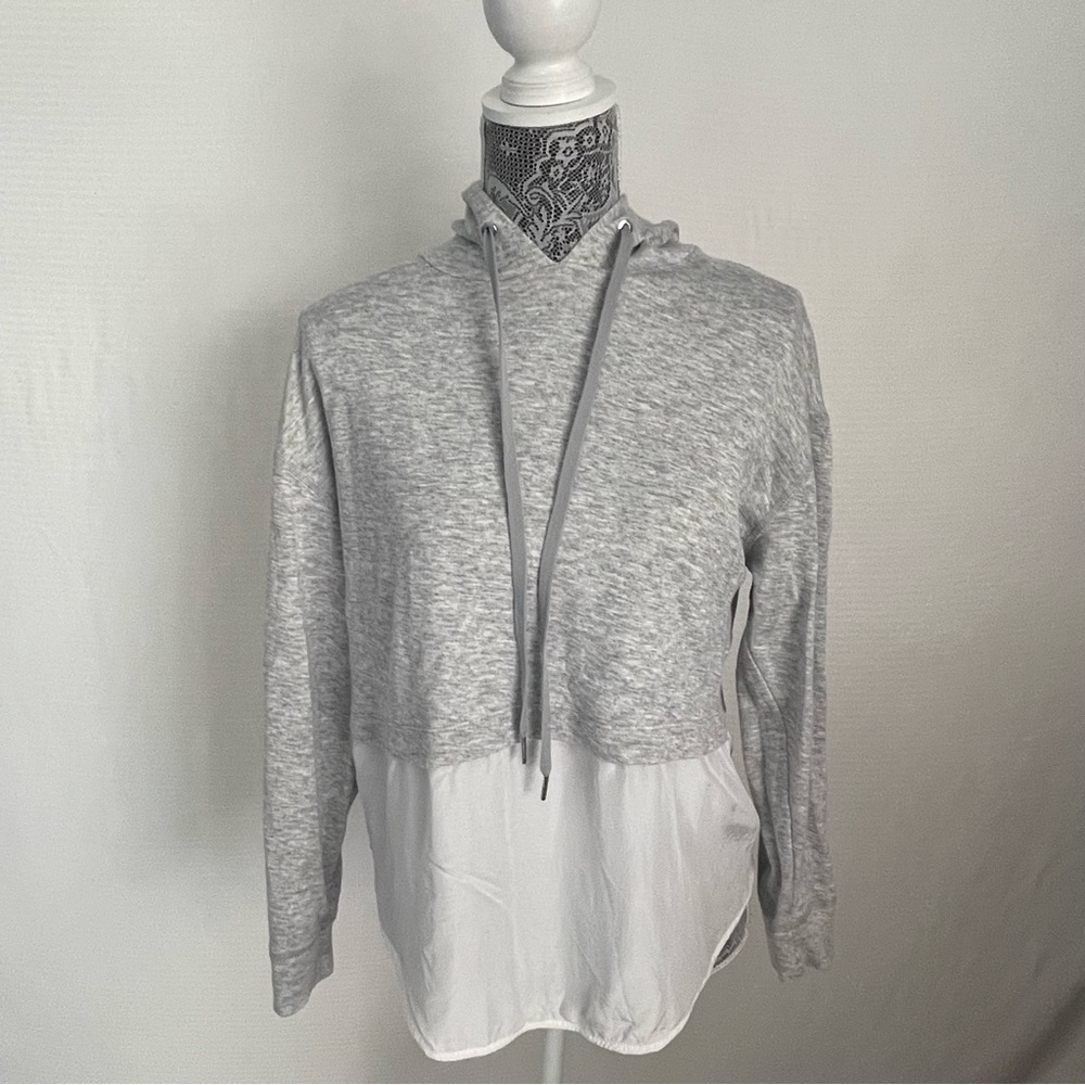 EUC Sandro Paris layered grey hoodie size 2/S